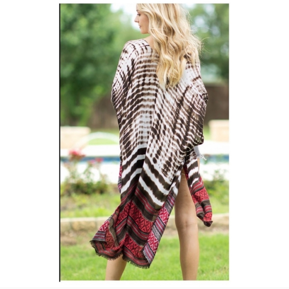 Boho Beautiful Jacquard Kimono Top - Picture 9 of 11